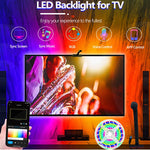 Retroiluminación LED RGBIC para TV con Cámara y App (55‑75″)