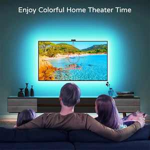 Retroiluminación LED RGBIC para TV con Cámara y App (55‑75″)