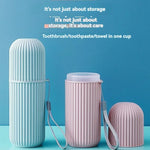 Portable Toothpaste Toothbrush Protect Holder Case Travel Camping Storage Box Protect Toothbrush Toothpaste from Dirt and Damage