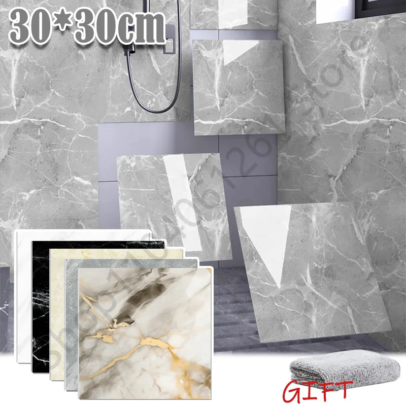tickers tipo mármol para paredes (azulejos de PVC)