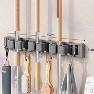 Organizador de Escobas y Trapeadores de Pared Hero
