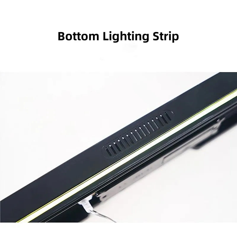 Reloj digital LED 35 cm con control remoto y luz ambiental