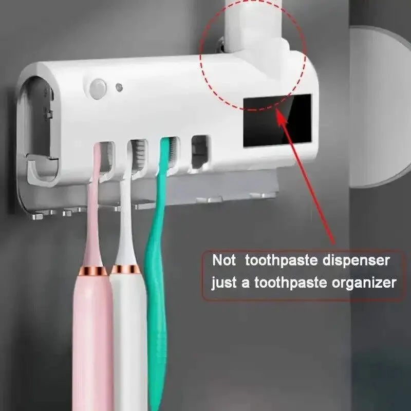 Portacepillos de Dientes con Esterilizador UV Solar