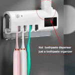 Portacepillos de Dientes con Esterilizador UV Solar