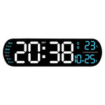 Reloj digital LED 35 cm con control remoto y luz ambiental