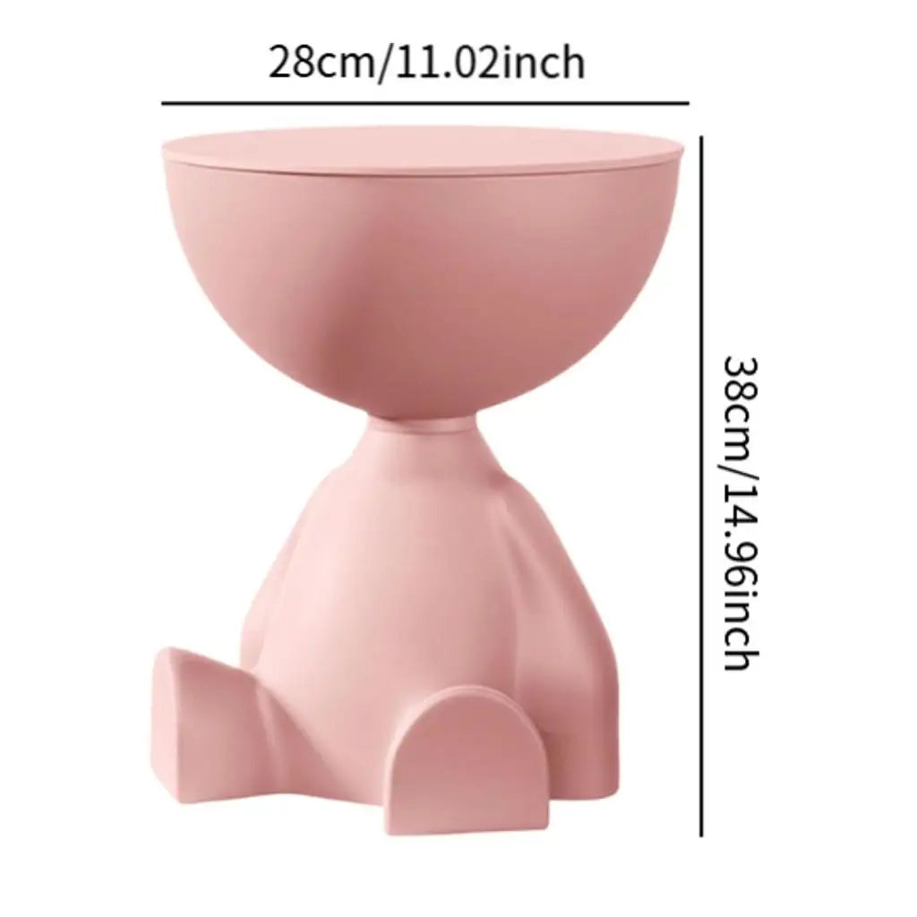 Light Luxury Cartoon Sofa Coffee Table Edge Table Creative Flat Head  Small Household Plastic Coffee Table Furniture Side Table