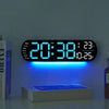 Reloj digital LED 35 cm con control remoto y luz ambiental