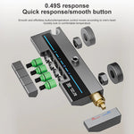 Sistema de ducha completo con botón tipo piano, display digital y ambient light (“grey piano button ambient light shower set”)