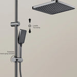 Sistema de ducha completo con botón tipo piano, display digital y ambient light (“grey piano button ambient light shower set”)