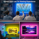 Retroiluminación LED RGBIC para TV con Cámara y App (55‑75″)