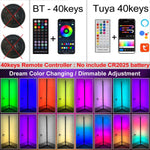 Lámpara de esquina inteligente Tuya de piso 160 cm (RGB, Alexa)