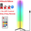 Lámpara de esquina inteligente Tuya de piso 160 cm (RGB, Alexa)
