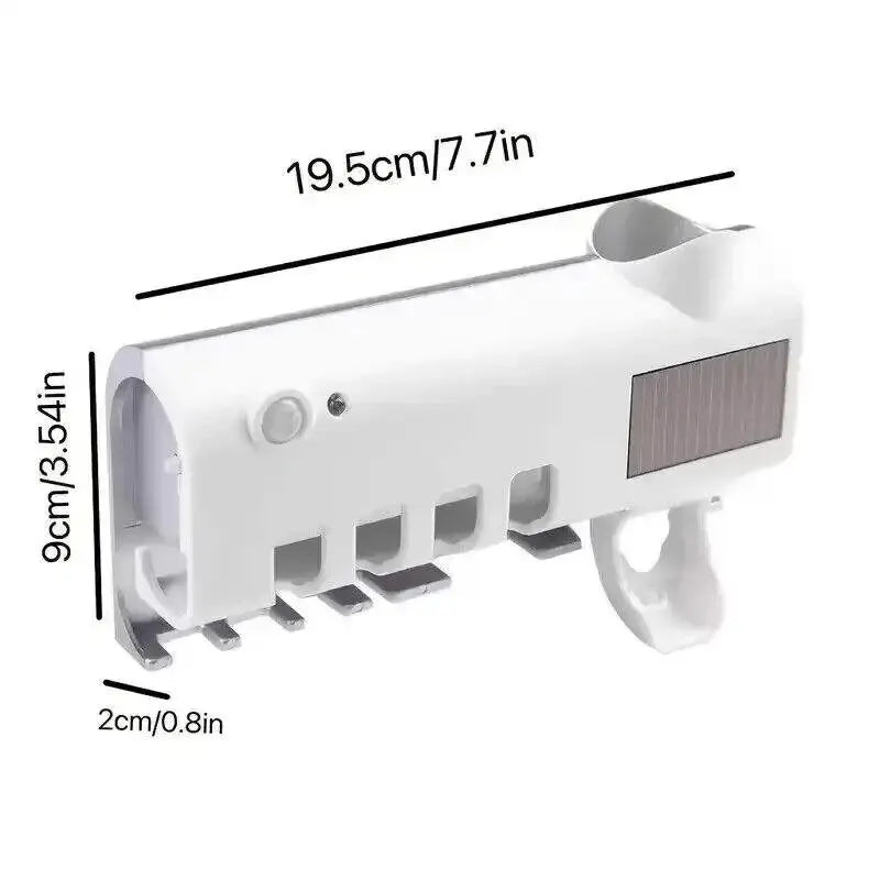 Portacepillos de Dientes con Esterilizador UV Solar