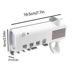 Portacepillos de Dientes con Esterilizador UV Solar