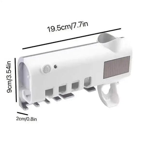 Portacepillos de Dientes con Esterilizador UV Solar