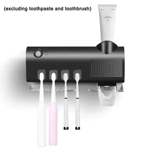 Portacepillos de Dientes con Esterilizador UV Solar
