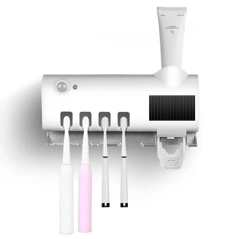 Portacepillos de Dientes con Esterilizador UV Solar