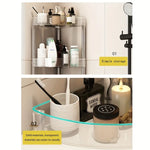 Rack transparente multi‑capa tipo carrito para baño o lavabo