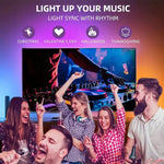 Retroiluminación LED RGBIC para TV con Cámara y App (55‑75″)