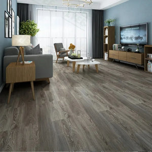 Pegatina de Piso Vinílica con Diseño de Madera o Cemento – Autoadhesiva, Gruesa e Impermeable