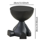 Light Luxury Cartoon Sofa Coffee Table Edge Table Creative Flat Head  Small Household Plastic Coffee Table Furniture Side Table