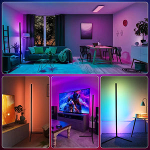 Lámpara de esquina inteligente Tuya de piso 160 cm (RGB, Alexa)