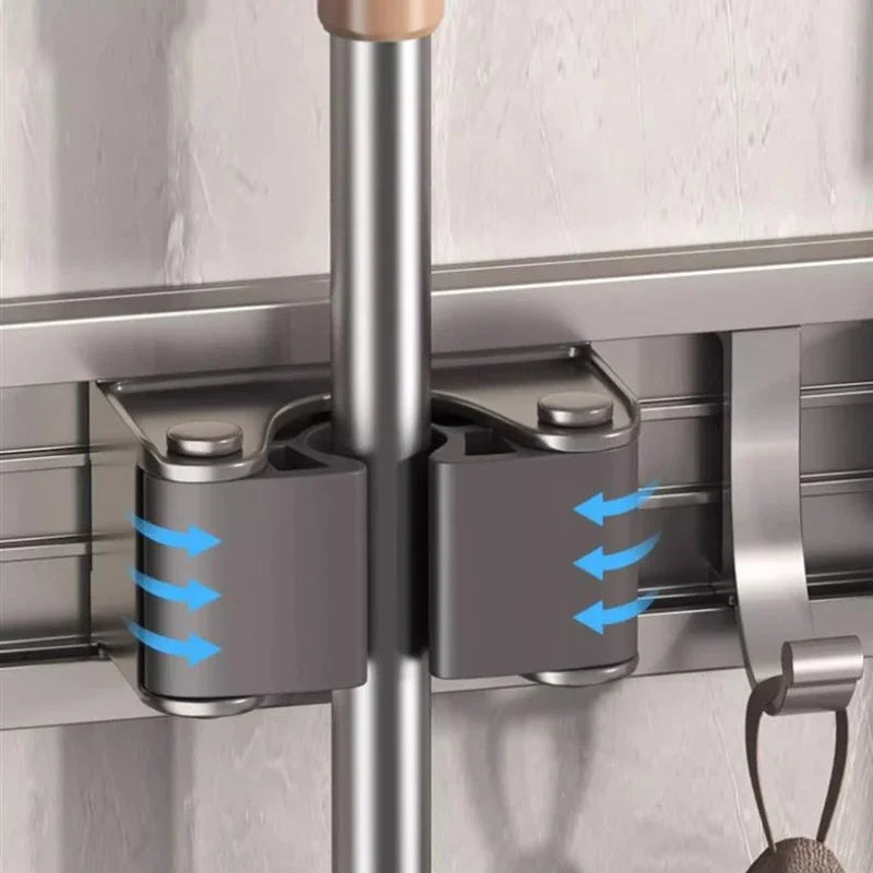 Organizador de Escobas y Trapeadores de Pared Hero