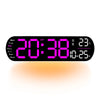Reloj digital LED 35 cm con control remoto y luz ambiental