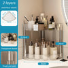 Rack transparente multi‑capa tipo carrito para baño o lavabo