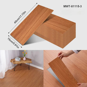 Pegatina de Piso Vinílica con Diseño de Madera o Cemento – Autoadhesiva, Gruesa e Impermeable